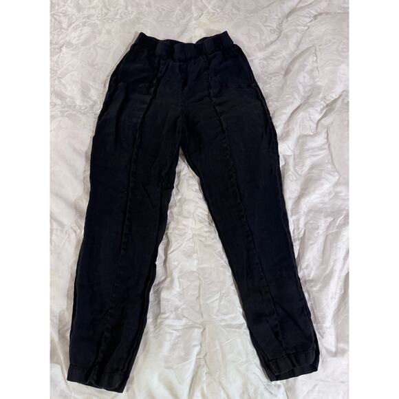 MATE the Label Womens Vintage Black Willow Linen Pull On Pants sz xs - Picture 2 of 10